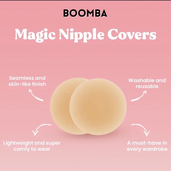 (PACK OF 2) Seamless Nude Silicone Reusable Nipple Covers (Beige) - Picture 7 of 9